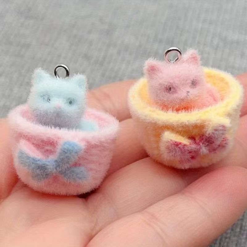 Resin Art For Sale - 4 adet 3D peluş reçine kedi