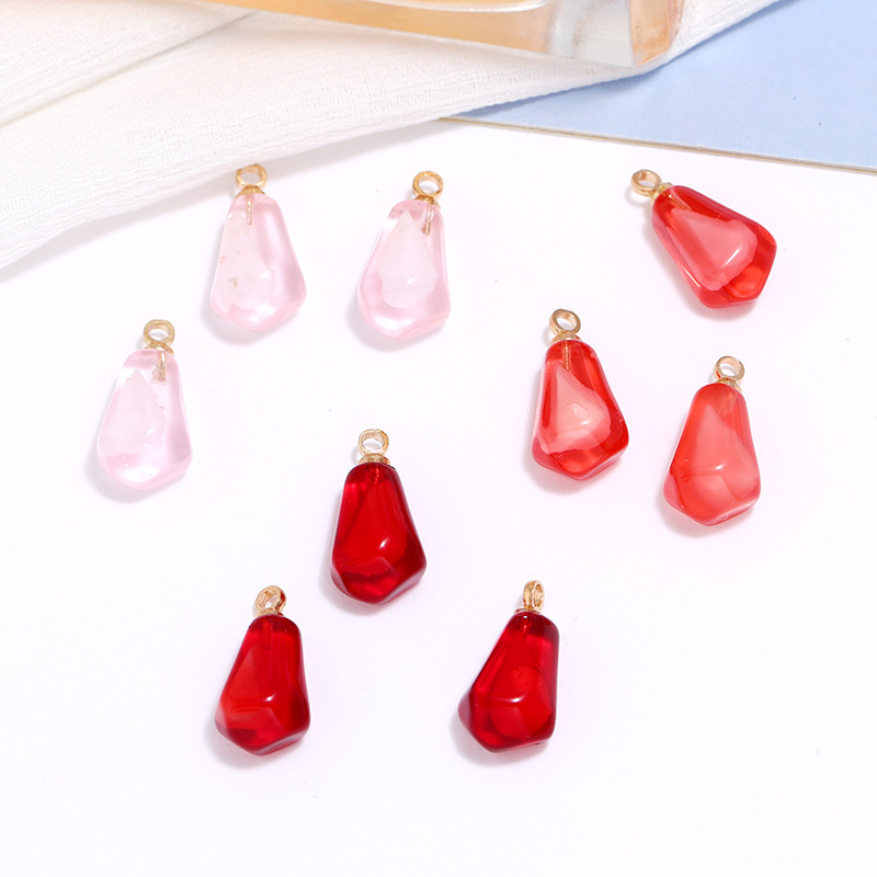 Resin Art For Sale - 10 adet Nar Çekirdeği Reçine Kolye