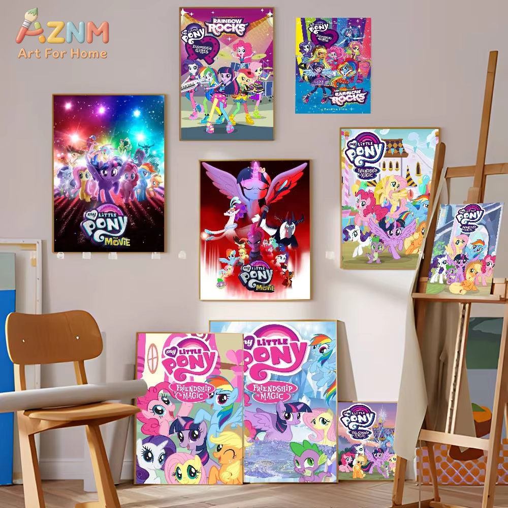 Resin Art Wall Decor - 1 adet My Cartoon P-Pony L-Little