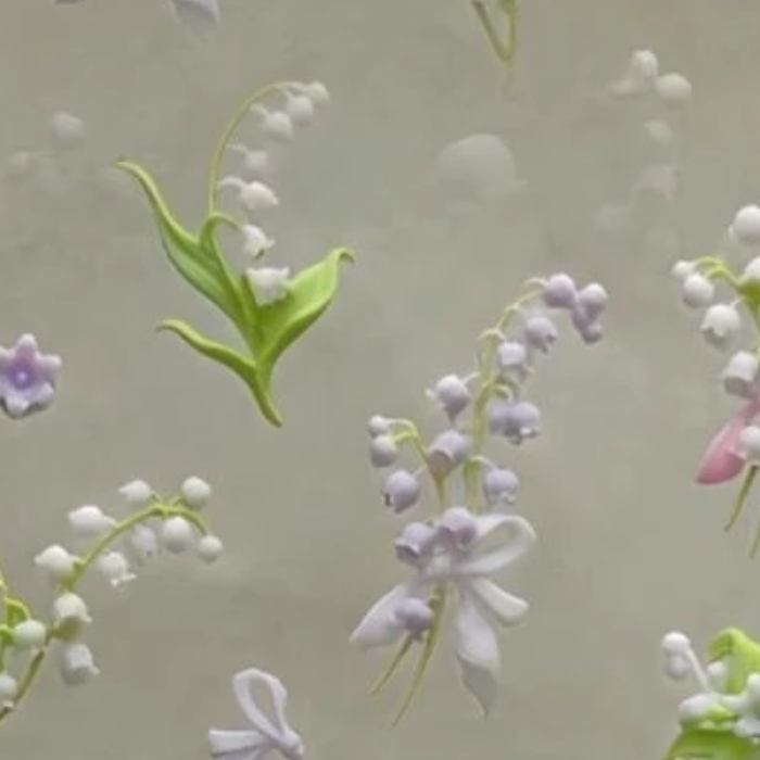 Resin Art Template - Çiçek Serisi 3D Kavisli Tırnak Kalıbı