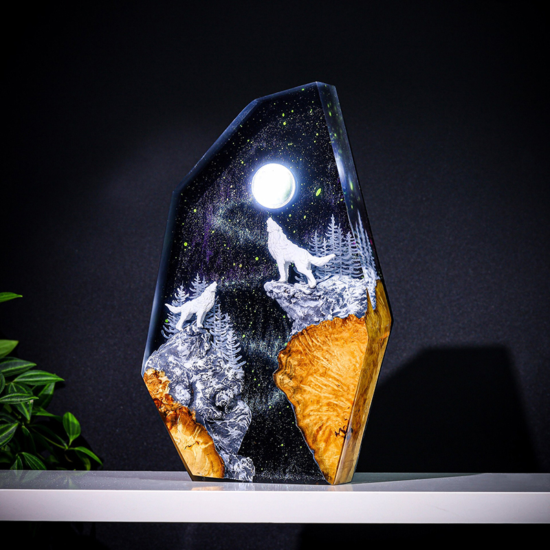 Resin Art And Decor - Doğa Hayvanları Figürü Organizma Reçine Masa