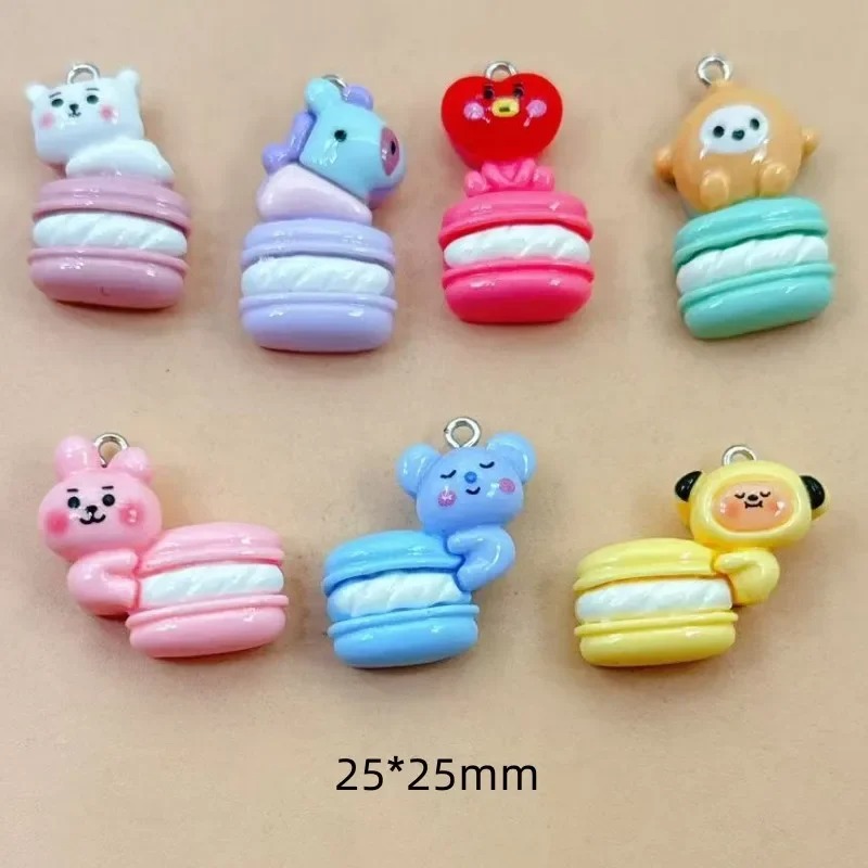 Resin Art And Decor - 10 adet Karışık Karikatür Reçine Takılar
