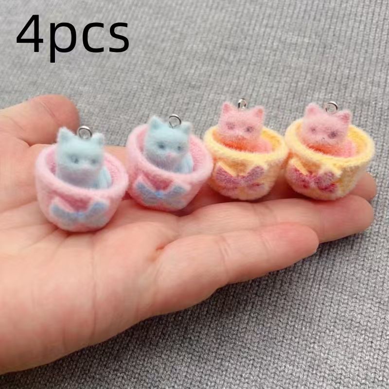 4 adet 3D peluş reçine kedi ko - Resin Art For Sale incelemesi ve fiyatı