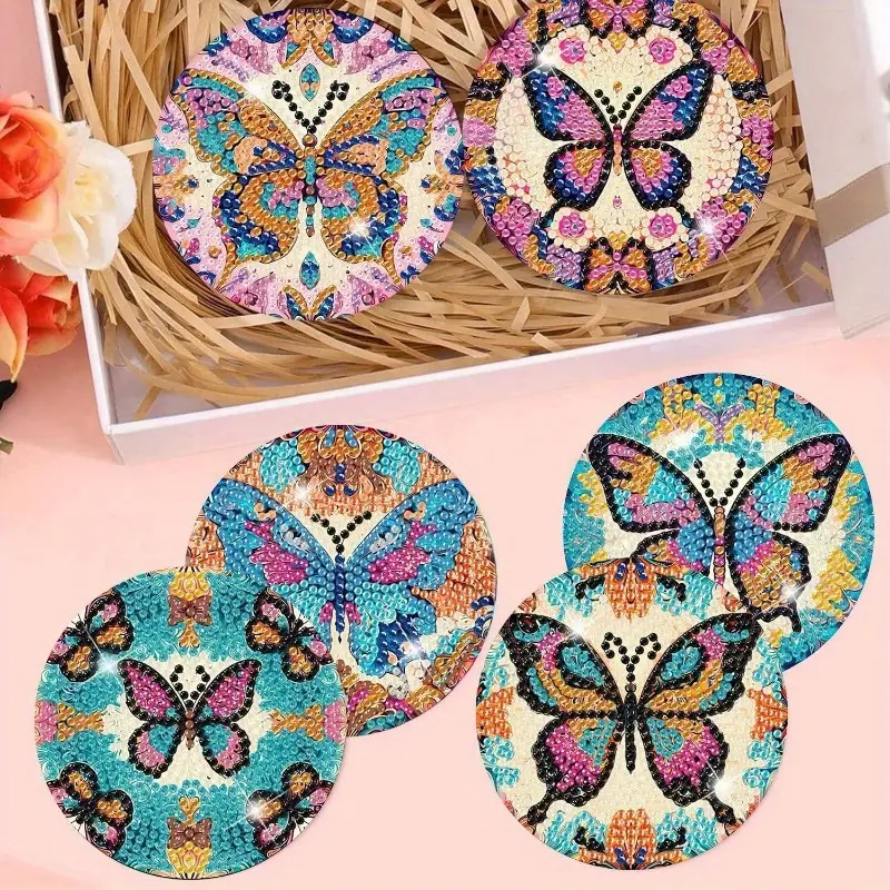 8 Parça Elmas Sanatı Boyama Al - Resin Art Coasters incelemesi ve fiyatı