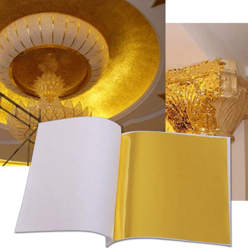100 Adet Taklit Altın Gümüş Ba - Gold Leaf Foil incelemesi ve fiyatı