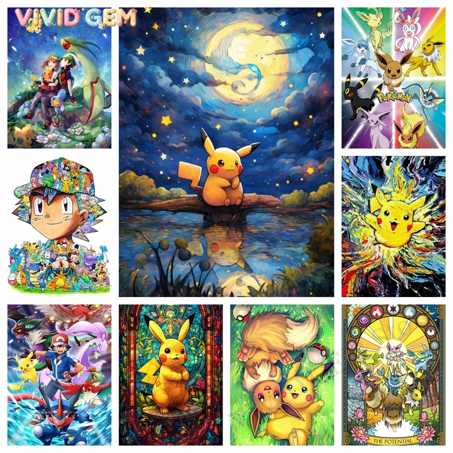 VIVID GEM Pokemon Pikachu 5D D - Resin Art For Kids incelemesi ve fiyatı