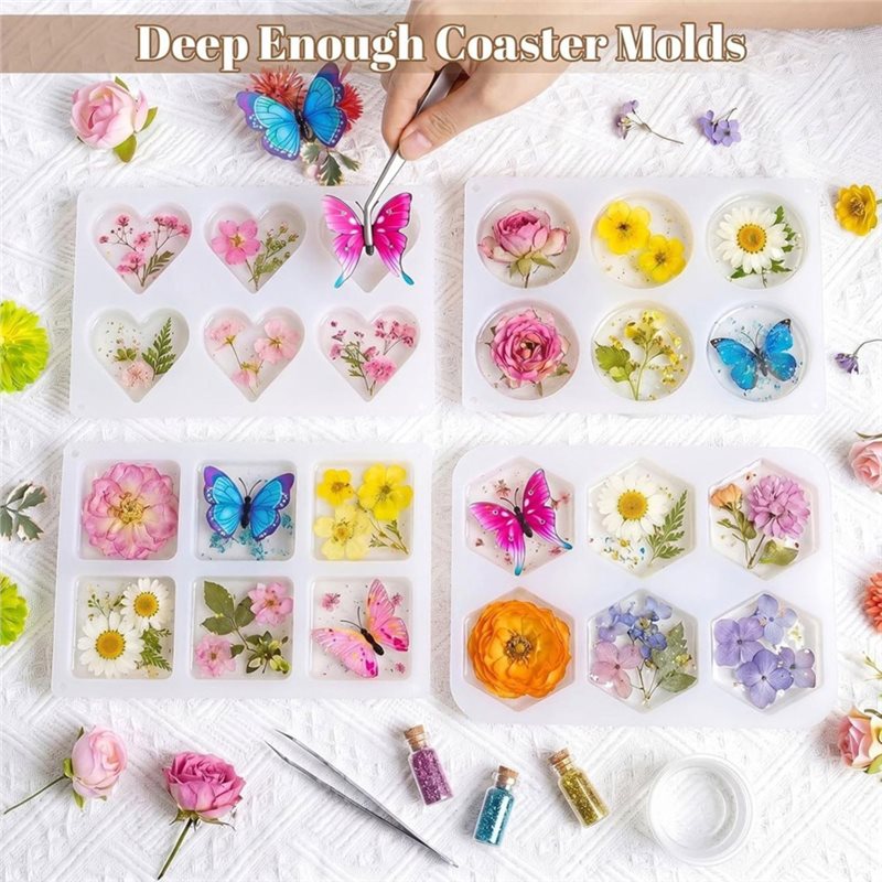 FYBL-Reçine Kalıpları 4 İnç Yu - Resin Art Coasters incelemesi ve fiyatı