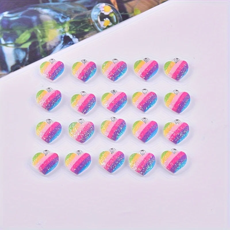 10 adet renkli kalp reçine tak - Resin Art For Sale incelemesi ve fiyatı