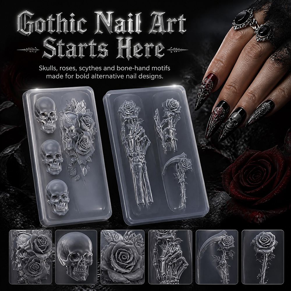 2 Parça Set Koyu Gül Kafatası  - Resin Art Template incelemesi ve fiyatı