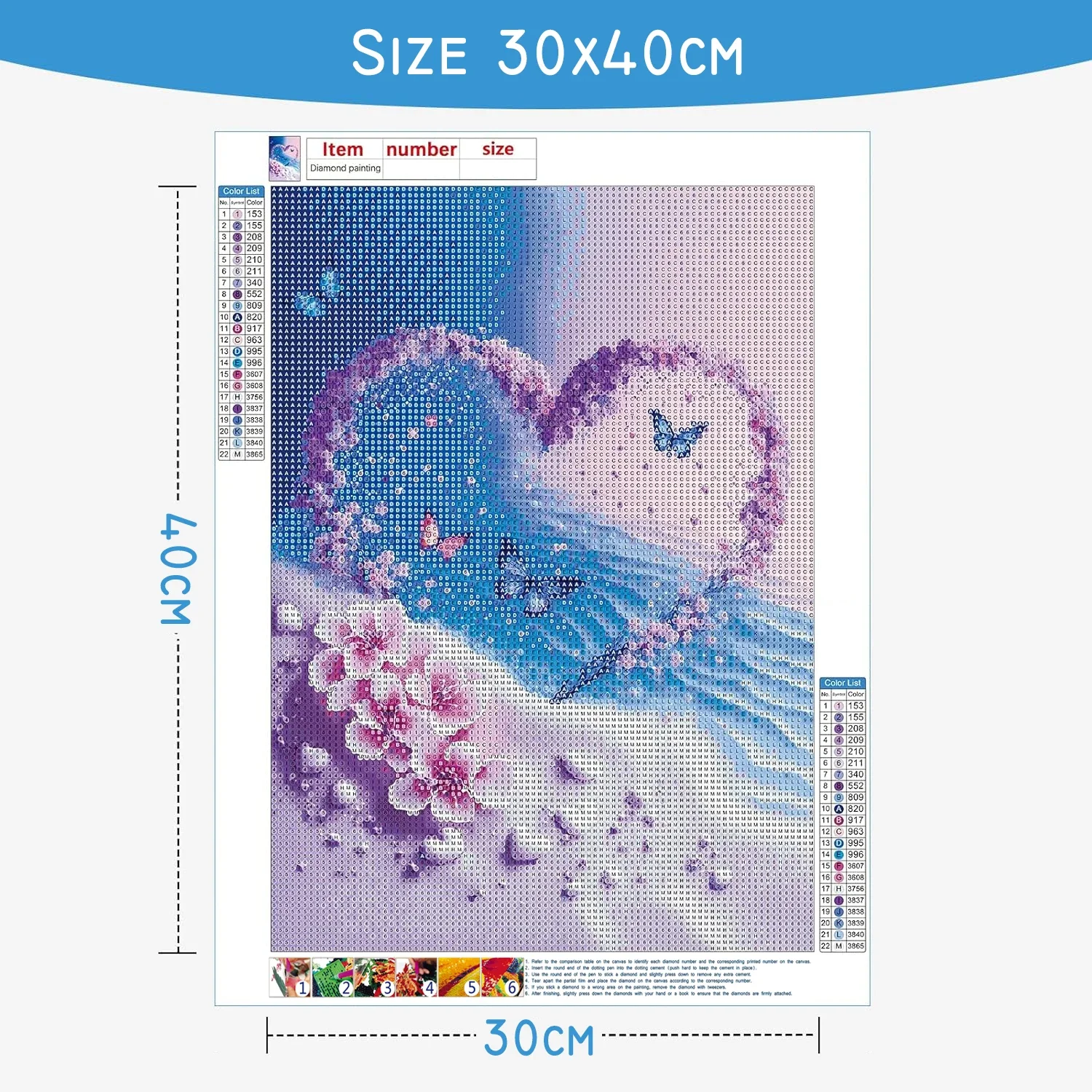 1 adet çerçevesiz Elmas Boyama - Resin Art Canvas incelemesi ve fiyatı