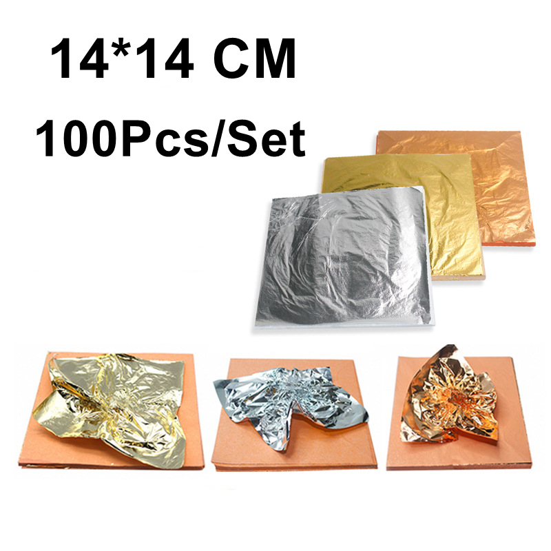 14x14cm 100 adet parlak altın  - Gold Leaf Foil incelemesi ve fiyatı