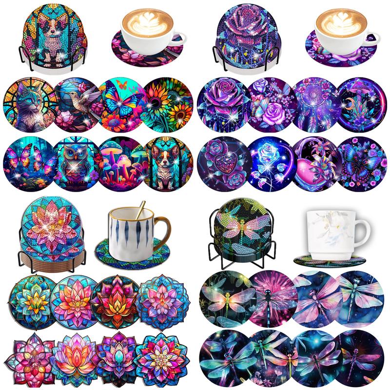 8 adet/takım DIY Elmas Boyama  - Resin Art Coasters incelemesi ve fiyatı