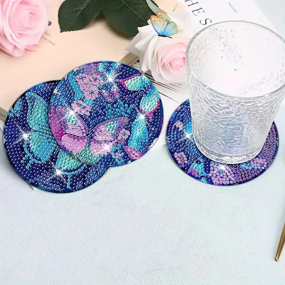 8'li Elmas Sanatı Boyama Altlı - Resin Art Coasters incelemesi ve fiyatı