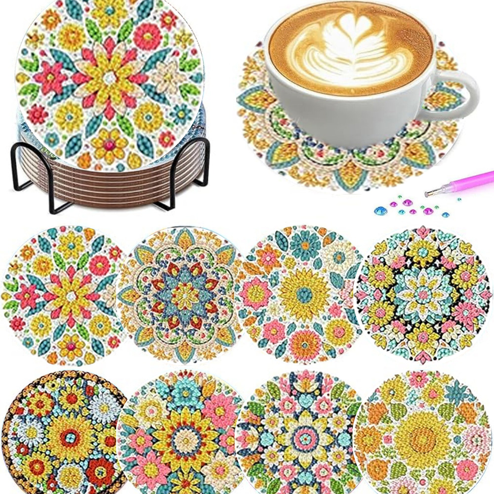 8 parçalı set/Elmas boyama bar - Resin Art Coasters incelemesi ve fiyatı