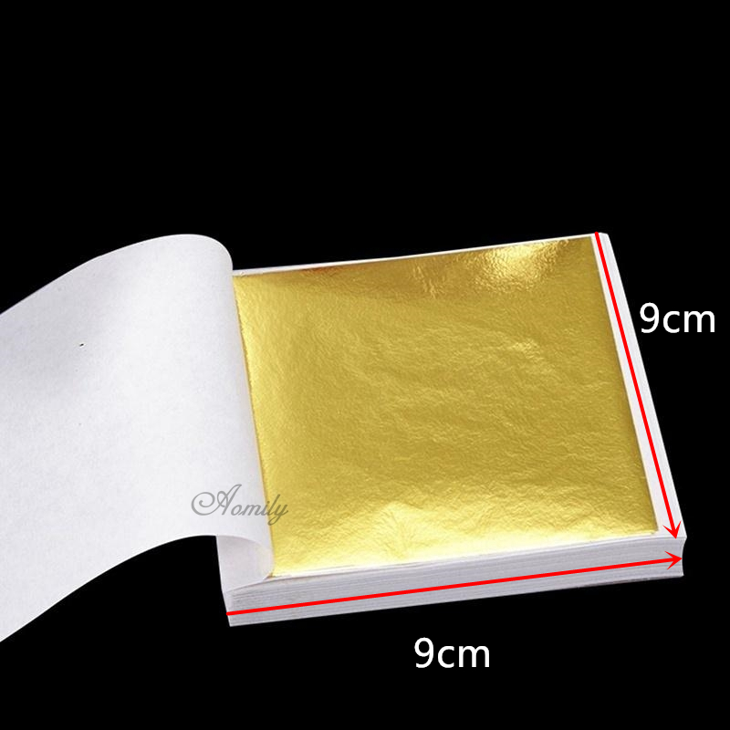 Aomily 100 adet/takım 9x9cm ya - Gold Leaf Foil incelemesi ve fiyatı