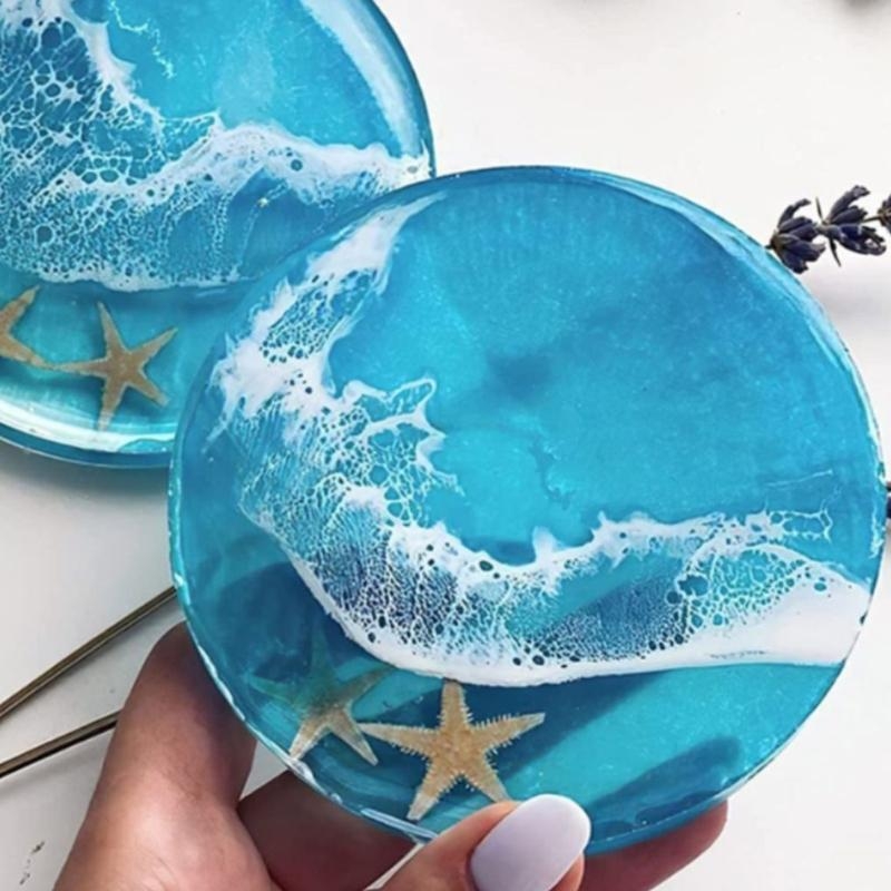 F92D Reçine Kalıbı, Epoksi Reç - Resin Art Coasters incelemesi ve fiyatı