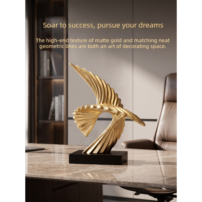 Soyut Altın Kartal Heykeli Süs - Resin Art Business incelemesi ve fiyatı