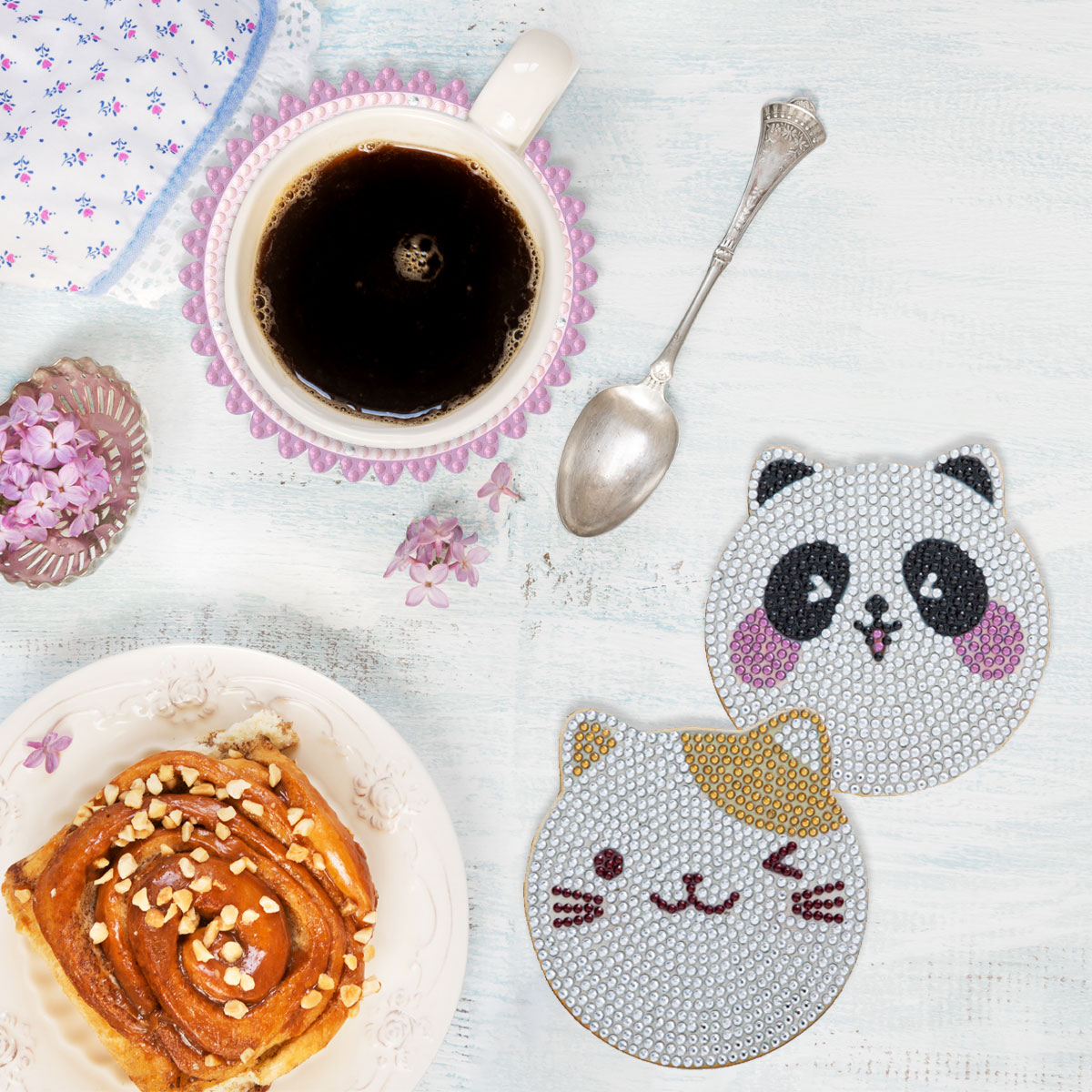 SDOYUNO Elmas Boyama Bardak Ta - Resin Art Coasters incelemesi ve fiyatı